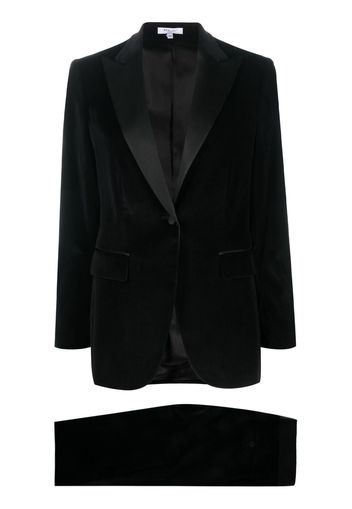 Boglioli single-breasted velvet suit - Schwarz