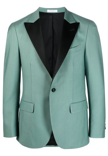 Boglioli contrasting-lapel tuxedo blazer - Grün