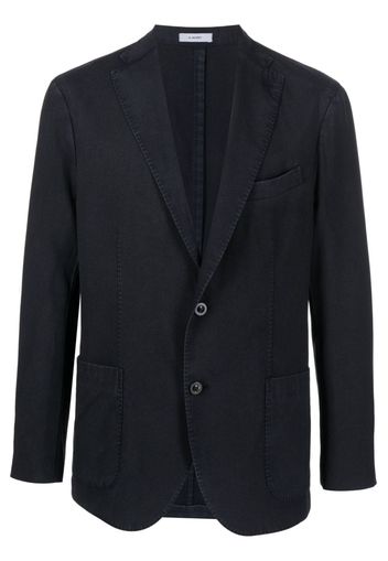 Boglioli virgin wool single-breasted blazer - Blau