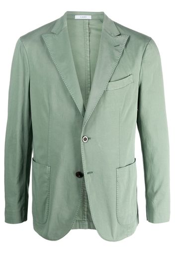 Boglioli single-breasted stretch-cotton blazer - Grün