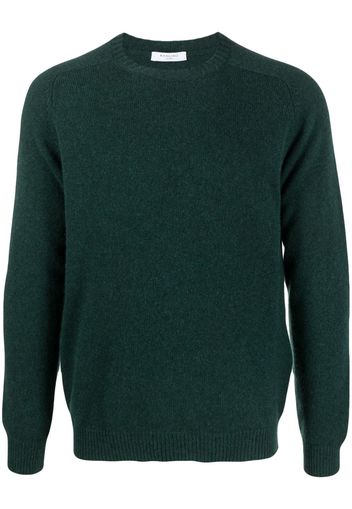 Boglioli ribbed-trim cashmere jumper - Grün