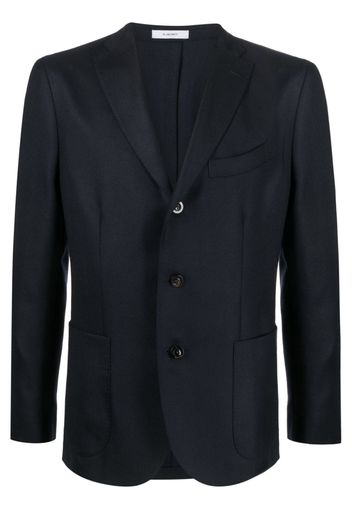 Boglioli single-breasted virgin wool blazer - Blau