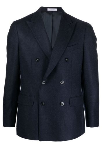 Boglioli double-breasted virgin wool blazer - Blau