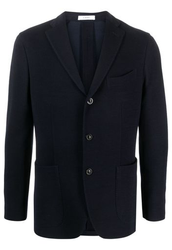 Boglioli single-breasted knitted blazer - Blau