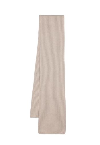 Boglioli ribbed-knit cashmere scarf - Nude