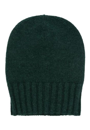 Boglioli fine-knit cashmere beanie - Grün