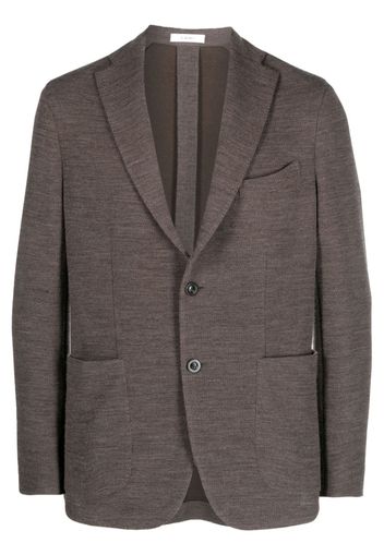 Boglioli knitted single-breasted blazer - Braun