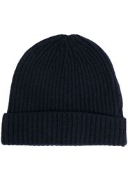 Boglioli chunky ribbed-knit beanie - Blau