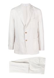 Boglioli single-breasted linen suit - Nude