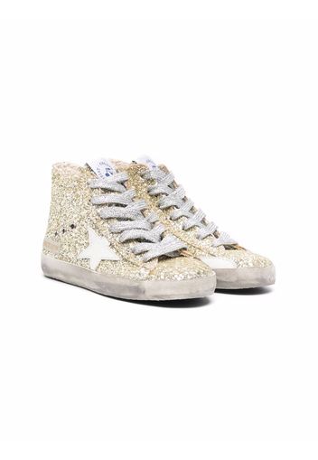 Bonpoint Sneakers im Glitter-Look - Gold