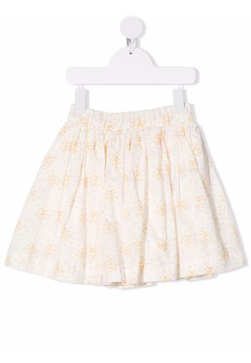 Bonpoint Suzon floral-print mini skirt - Weiß