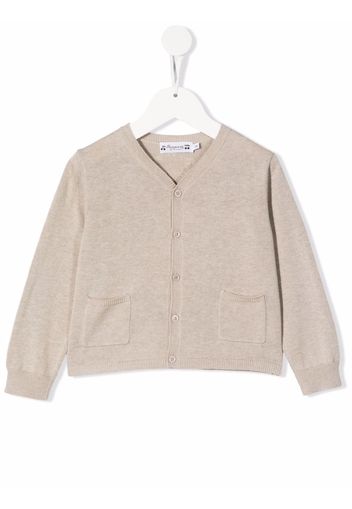 Bonpoint Gerippter Cardigan - Nude