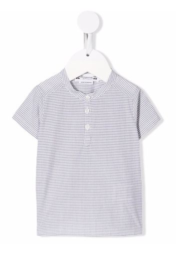 Bonpoint checked short-sleeve shirt - Nude