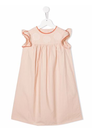 Bonpoint contrast-stitch sleeveless dress - Nude