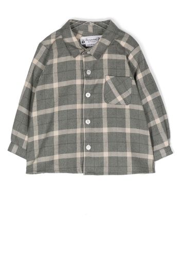 Bonpoint Malo check-pattern shirt - Grau