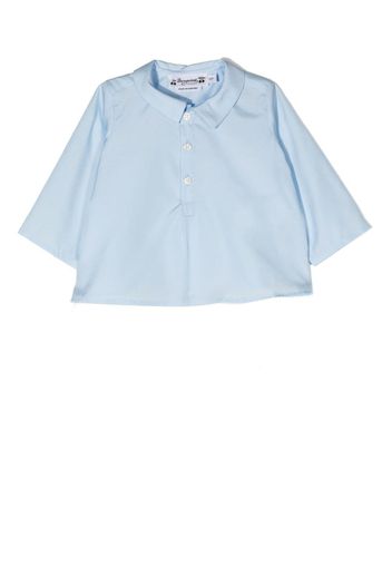 BONPOINT short-sleeve cotton shirt - Blau