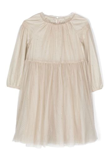 Bonpoint Bluebell tulle dress - Nude