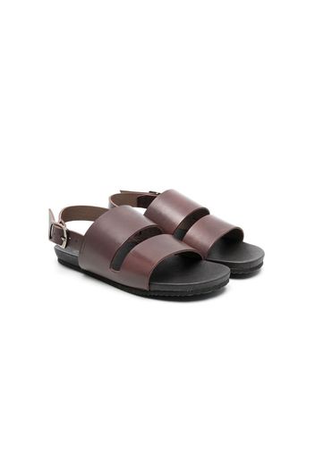 Bonpoint double-strap slingback sandals - Braun