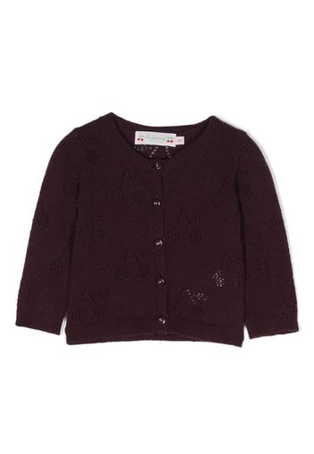 Bonpoint Cardigan aus Kaschmir - Violett