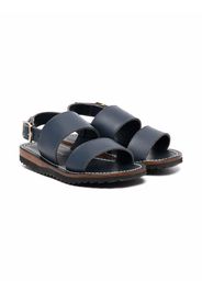 Bonpoint leather open-toe sandals - Blau