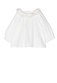 Bonpoint ruffled scallop-collar blouse - Weiß