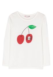 Bonpoint T-Shirt mit Früchte-Print - Weiß