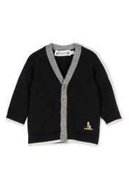 Bonpoint Cardigan mit Logo-Stickerei - Blau