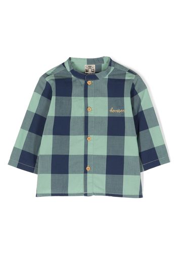 Bonton gingham-checked cotton shirt - Grün