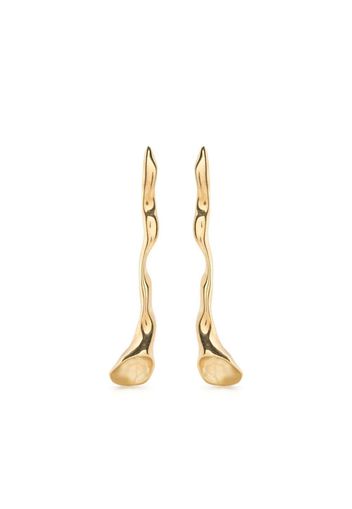 BONVO long petal earrings - Gold