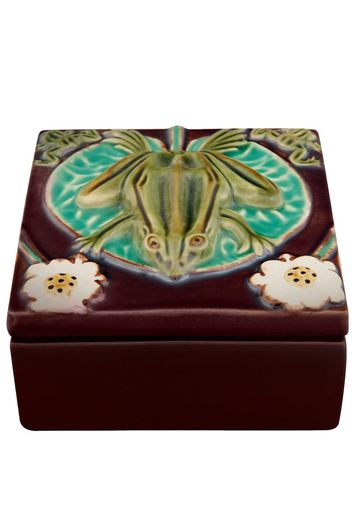 Bordallo Pinheiro Azulejo frog-design box - Braun