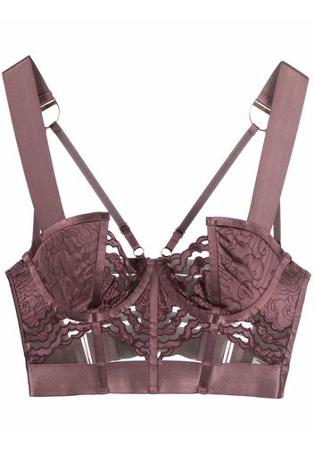 Bordelle Dala underwired satin bra - Violett