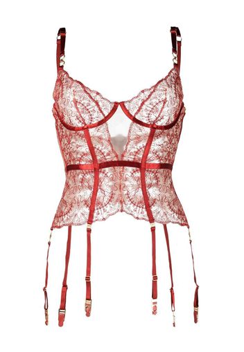 Bordelle Cymatic Basque corset bra - Rot