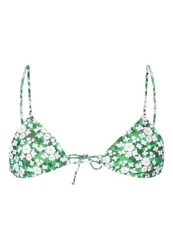 Borgo De Nor floral-print bikini top - Grün