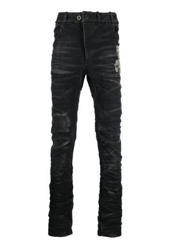 Boris Bidjan Saberi distressed skinny jeans - Schwarz