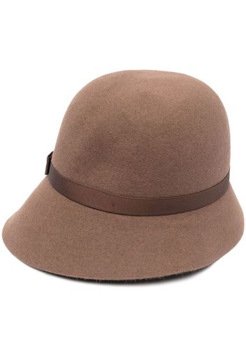 Borsalino felted cloche hat - Braun