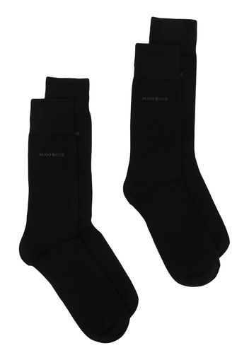 BOSS Socken mit Logo-Print - Schwarz