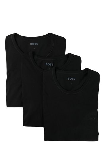 BOSS Set aus drei T-Shirts mit rundem Ausschnitt - Schwarz