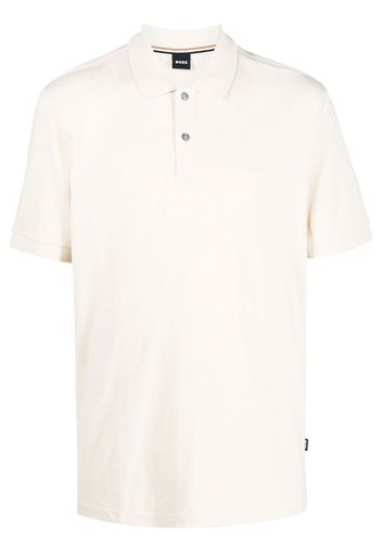 BOSS short sleeve cotton polo shirt - Nude