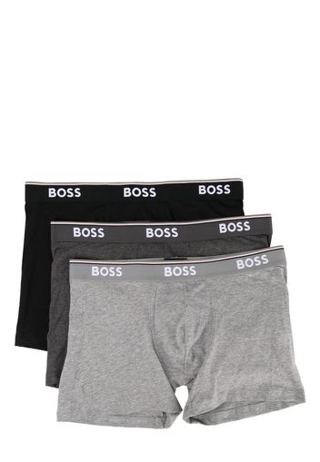 BOSS Set aus drei Shorts mit Logo-Bund - Grau