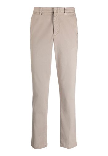 BOSS tapered chino trousers - Braun