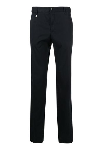 BOSS cotton-stretch chino trousers - Blau