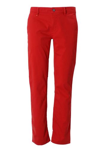 BOSS logo-patch chino trousers - Rot