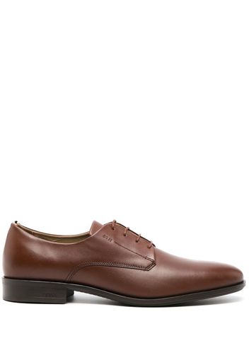 BOSS 30mm leather derby shoes - Braun