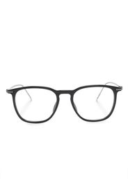 BOSS logo-engraved squared-frame glasses - Schwarz