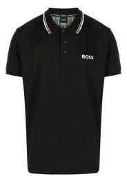 BOSS Poloshirt mit Logo-Stickerei - Schwarz