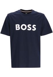 BOSS T-Shirt mit Logo-Print - Blau