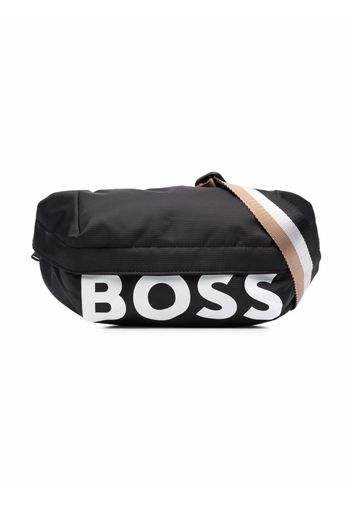 BOSS Kidswear logo-print belt bag - Schwarz