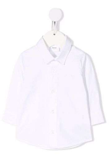 BOSS Kidswear Hemd aus Popeline - Weiß