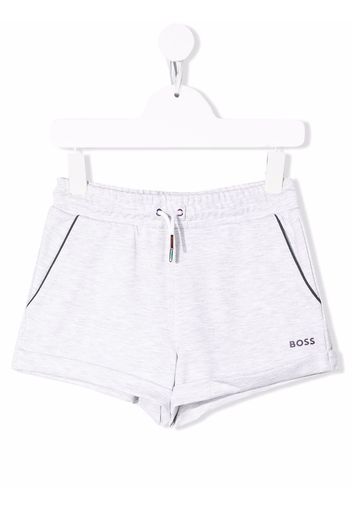 BOSS Kidswear Shorts mit Logo-Print - Grau