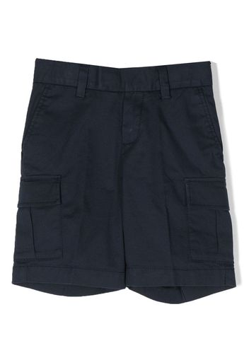 BOSS Kidswear side cargo-pocket shorts - Blau